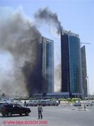 Hochhaus-brand in Doha